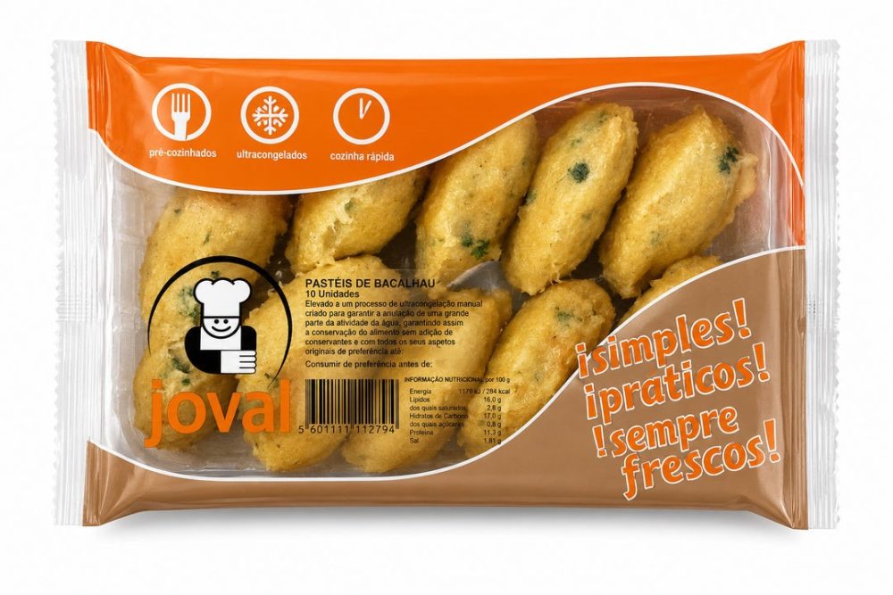 PASTEIS DE BACALHAU (cx.12cov.X10un) - JOVAL