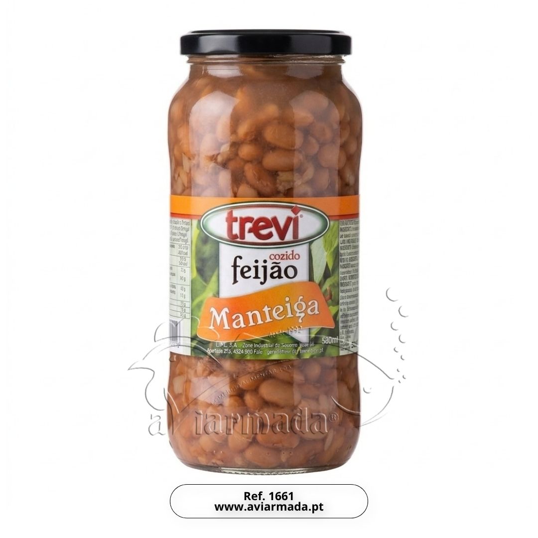FEIJAO MANTEIGA FRASCO 12X580GR TREVI