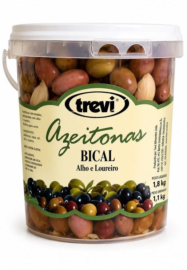 AZEITONA BICAL ALHO/LOUREIRO 800GR