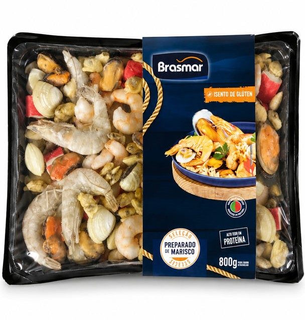 MARISCADA S/ GLUTEN COV. (CX:8x800GR) - BRASMAR SELEÇÃO